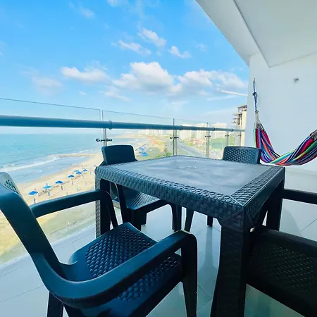 Amazing Beachfront! 5m Wall City, Infinitypool,gym * Cartagena