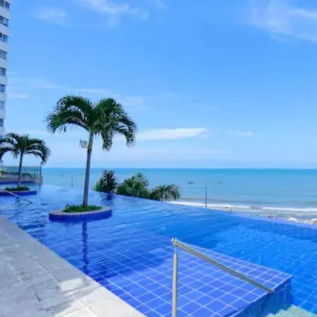 Apartamento Amazing Beachfront! 5m Wall City, Infinitypool,gym Cartagena